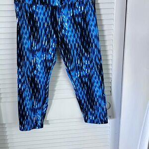 Calvin Klein Vibrant Blue Abstract Leggings
